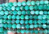 AGBS303 15 inches 8mm faceted round green dragon veins agate beads wholesale