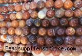 AGBS315 15 inches 10mm round red dragon veins agate beads wholesale