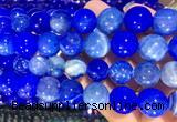 AGBS346 15 inches 14mm round blue dragon veins agate beads wholesale