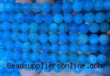 AGBS350 15 inches 8mm round blue dragon veins agate beads wholesale