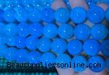 AGBS353 15 inches 14mm round blue dragon veins agate beads wholesale