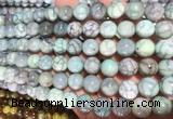 AGBS361 15 inches 10mm round green dragon veins agate beads wholesale