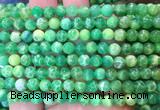 AGBS373 15 inches 6mm round green dragon veins agate beads wholesale