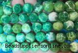 AGBS376 15 inches 12mm round green dragon veins agate beads wholesale