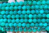 AGBS380 15 inches 8mm round green dragon veins agate beads wholesale