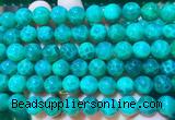 AGBS381 15 inches 10mm round green dragon veins agate beads wholesale