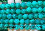AGBS382 15 inches 12mm round green dragon veins agate beads wholesale