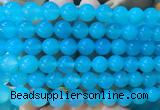 AGBS392 15 inches 10mm round blue agate beads wholesale