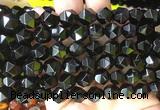 AGBS416 15 inches 10mm faceted nuggets agate gemstone beads wholesale