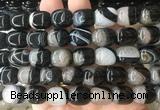 AGBS451 15 inches 12*14mm drum agate gemstone beads wholesale
