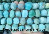 AMBS15 15 inches 12*16mm - 13*18mm faceted nuggets amazonite beads