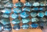 APBS05 15 inches 12*16mm - 15*20mm faceted nuggets apatite beads