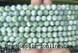 ASBS10 15 inches 8mm round green angelite gemstone beads wholesale