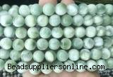 ASBS12 15 inches 12mm round green angelite gemstone beads wholesale