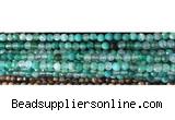 CAA2888 15 inches 6mm faceted round fire crackle agate beads wholesale