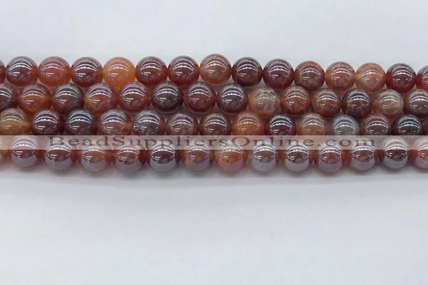 CAA3502 15.5 inches 8mm round AB-color fire agate beads wholesale