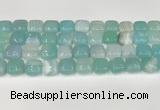 CAA4738 15.5 inches 12*12mm square banded agate beads wholesale