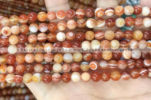 CAA4950 15.5 inches 6mm round Madagascar agate beads wholesale