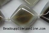 CAA524 15.5 inches 25*25mm diamond madagascar agate beads
