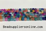 CAA5392 15.5 inches 6*7mm - 8*8mm nuggets agate gemstone beads
