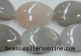 CAB958 15.5 inches 18*25mm flat teardrop ocean agate gemstone beads