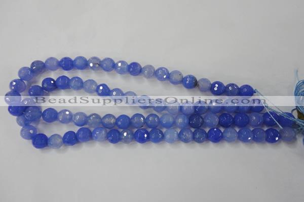 CAG4532 15.5 inches 10mm faceted round agate beads wholesale