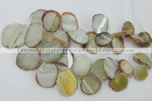 CAG5474 15.5 inches 16*22mm - 25*38mm freeform agate gemstone beads