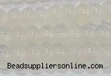 CAG6521 15.5 inches 5*8mm rondelle Brazilian white agate beads