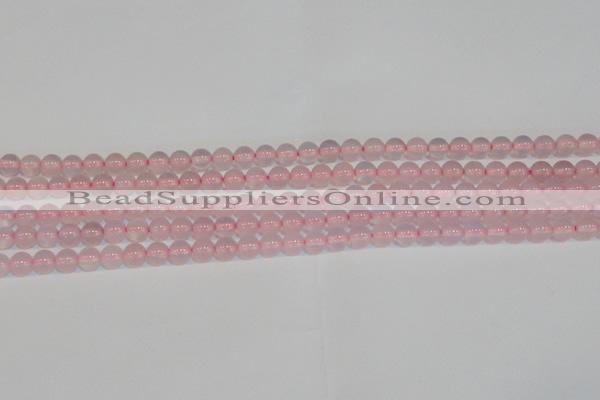 CAG7149 15.5 inches 4mm round pink agate gemstone beads