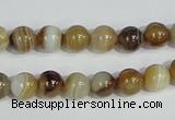 CAG937 16 inches 8mm round madagascar agate gemstone beads