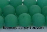 CAJ714 15.5 inches 12mm round matte green aventurine beads