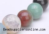 CAM08 15.5 inches round different sizes natural amazonite beads
