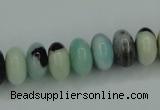 CAM101 15.5 inches 6*12mm rondelle amazonite gemstone beads