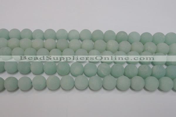 CAM1113 15.5 inches 10mm round matte amazonite beads wholesale