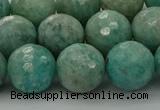 CAM1584 15.5 inches 12mm faceted round Russian amazonite beads