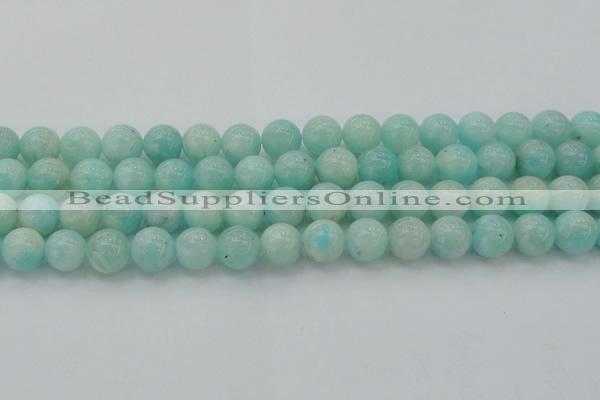CAM334 15.5 inches 10mm round natural peru amazonite beads