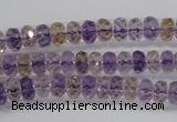 CAN15 15.5 inches 4*6mm faceted rondelle natural ametrine beads