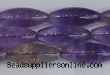 CAN178 15.5 inches 12*30mm rice natural ametrine gemstone beads