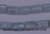 CAQ152 15.5 inches 8*12mm rectangle natural aquamarine beads