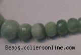CAQ310 15.5 inches 6*8mm – 15*20mm faceted rondelle aquamarine beads