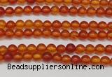 CAR110 15.5 inches 3mm round natural amber beads