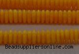 CAR408 15.5 inches 2*6mm rondelle synthetic amber beads wholesale