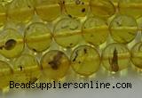 CAR522 15.5 inches 7mm - 8mm round natural amber beads wholesale