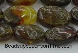 CAR548 15.5 inches 12*15mm - 13*17mm oval natural amber beads