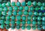 CCBS159 15 inches 10mm faceted prism agate beads wholesale