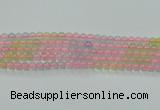 CBC420 15.5 inches 4mm round mixed chalcedony beads wholesale