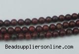 CBD10 15.5 inches 4mm round brecciated jasper gemstone beads
