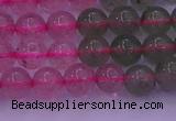 CBQ428 15.5 inches 7mm round mixed strawberry quartz beads