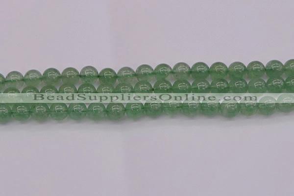 CBQ493 15.5 inches 10mm round green strawberry quartz beads