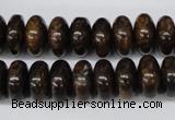 CBZ402 15.5 inches 6*12mm rondelle bronzite gemstone beads